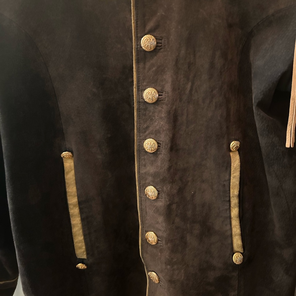 Vintage Western Fringe Beaded suede jacket - Picture 5 of 7